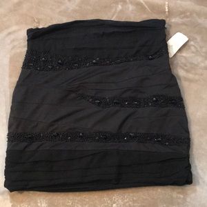 NWT Mini skirt with rhinestone and beading